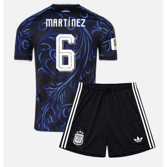 Billige Fotballdrakt Argentina Lisandro Martinez #6 Replika Bortedraktsett Barn VM 2026 Kortermet (med bukser)